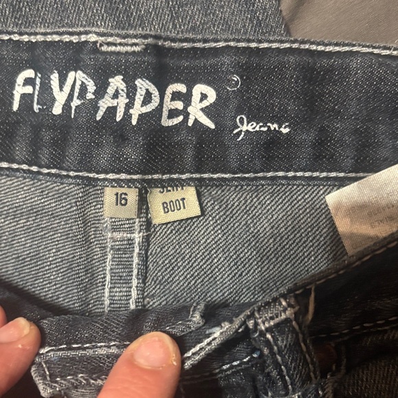 Flypaper boys Dark Wash Straight Leg Jeans - Picture 2 of 3